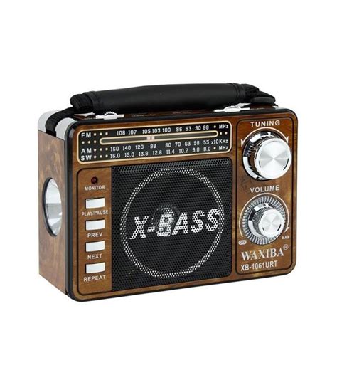 Преносимо радио Waxiba XB-1061URT с USB, MMC, MP3 и фенер