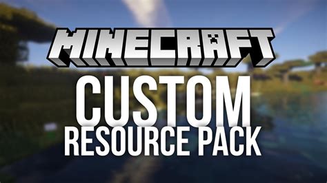 How To Make A Custom Resource Pack For Minecraft Custom Texture Pack