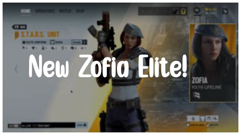 New Zofia Elite Showcase Jill Valentine Resident Evil Skin Youtube