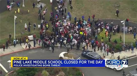 VIDEO: Pine Lake Middle School closed after bomb threat