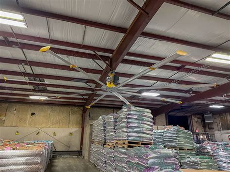 Installation Of Big Ass Fans Powerfoil X4 24 HVLS Woodford Electric