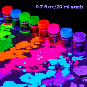 Neon Nights Glow In The Dark Paint Multi Surface Acrylic For Indoor