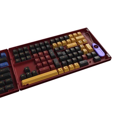 Akko Keycap Set Red Blue Samurai Pbt Double Shot Asa Profile