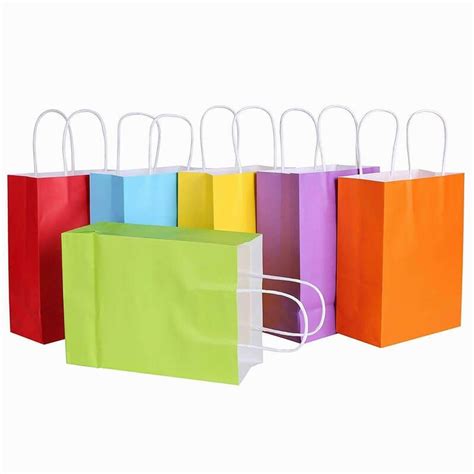 Wholesale Coloured Twisted Handle Bags Bulk Carrier Bags