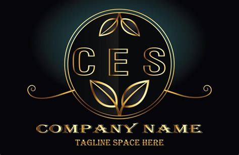 Premium Vector | Ces letter logo