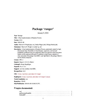 Fillable Online Cran R Project Package Ranger Fax Email Print Pdffiller