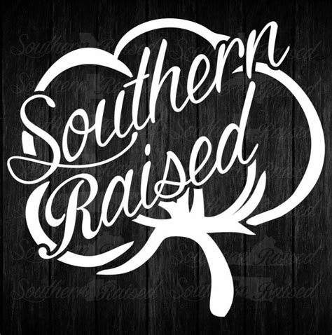 Southern Raised Cotton Decal Etsy