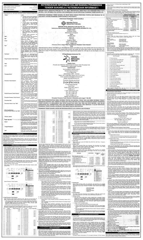 Prospektus Tower Bersama Infrastructure Tbk Tbig Mei