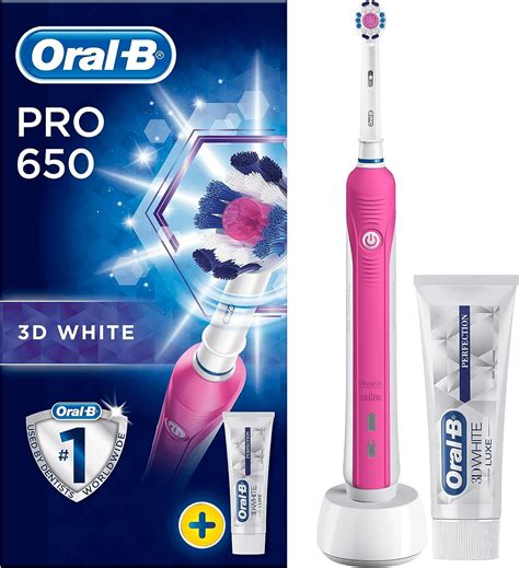 Oral B Battery Powered Pro Pink Electric Toothbrush Bonus