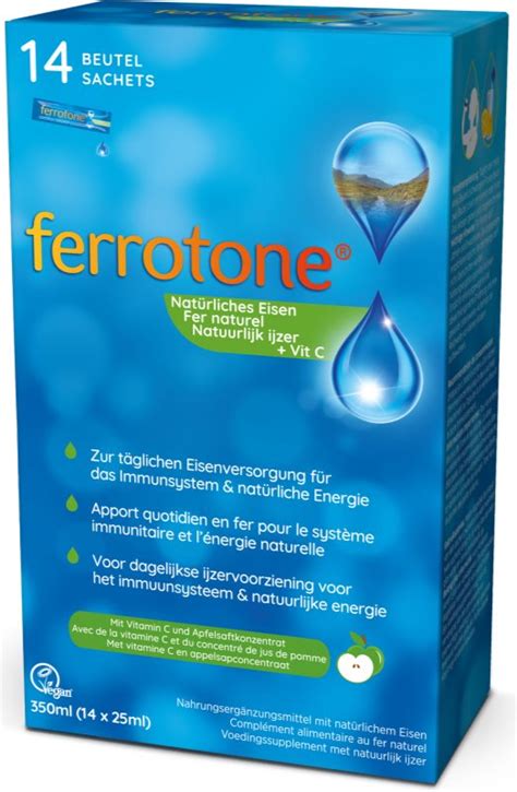 Ferrotone Natural Source Of Iron With Vitamin C Compl Ment Alimentaire