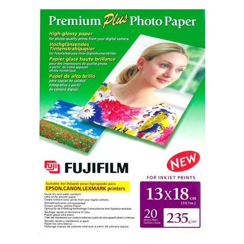 Fujifilm Carta Fotografica Premium Plus Lucida 1318 20 Fogli 235 Gr