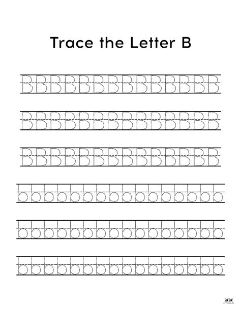 Letter B Worksheets - 50 FREE Printables | Printabulls