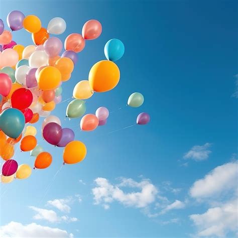 Premium Ai Image Colorful Balloons