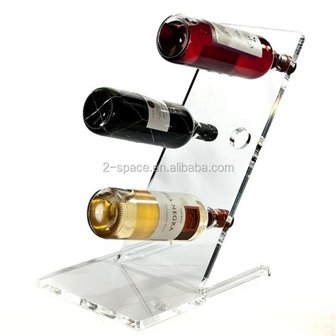 Customized 10mm Lucite Wine Rack Dinner Party Use Levitate Acrylic 4