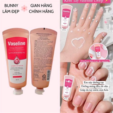 Kem dưỡng da tay và móng Vaseline Deep Moisture 60ml Bill Hàn E3