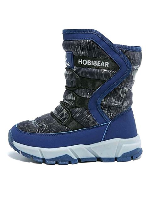 Tanleewa Kids Waterproof Snow Boots Boys and Girls Winter Boots Child ...