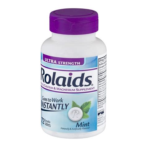 Rolaids Ultra Strength Antacid Rapid Relief Chewable Tablets Assorted