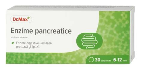 Dr Max Enzime Pancreatice 30 Comprimate Filmate Dr Max Farmacie