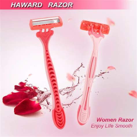 Haward Triple Blade Pivoting Head Women Lady Female Body Face Underarm Bikini Hair Razor Buy