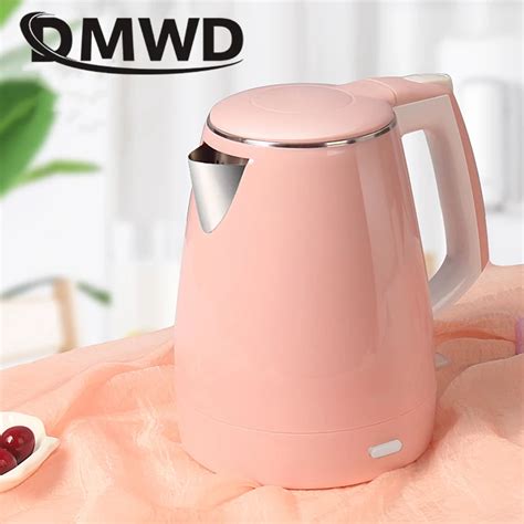 DMWD Thermal Insulation Electric Kettle Stainless Steel Teapot Kettles