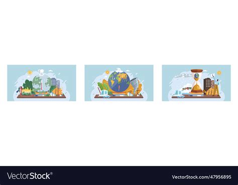 Eco environment signs toxic air pollution earth Vector Image