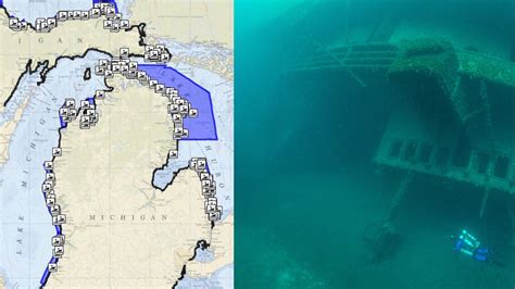 New interactive Great Lakes map reveals shipwrecks around Michigan ...