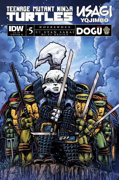 Teenage Mutant Ninja Turtles Usagi Yojimbo Wherewhen Cover B Eastman