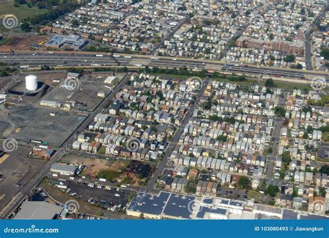 Newark Aerial View, New Jersey, USA Stock Image - Image of downtown ...