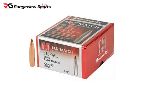 Hornady Eld Match 338 Cal Bullets 285 Gr 50ct Rangeview Sports Canada