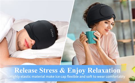 Amazon Migraine Relief Cap With Gel Eye Mask Headache Relief Cap Ice Head Wrap Hot And