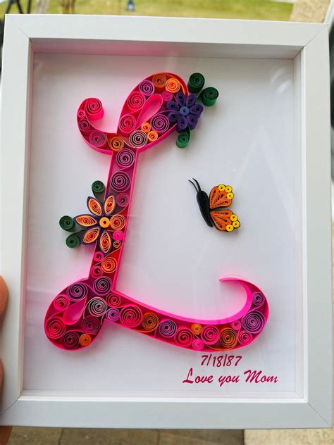 Paper Quilling Wall Art Framed Quilling Art Wall Decor Etsy