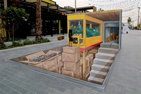 3D Streetpainting Street Art By Artist Leon Keer Anamorphic Mural AR 4D