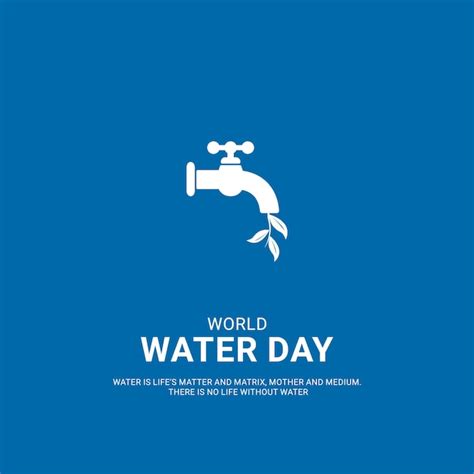 Premium Vector World Water Day Creative Design Free Vector