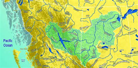 Map Of The Peace And Birch River Basins The Largest Driver Of Change