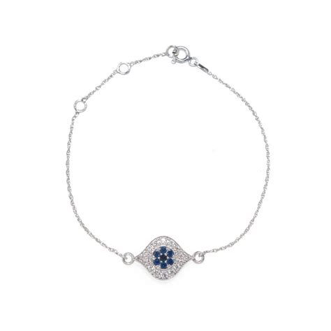 Buy Pipa Bella By Nykaa Fashion Silver Plated Evil Eye Bracelet Online