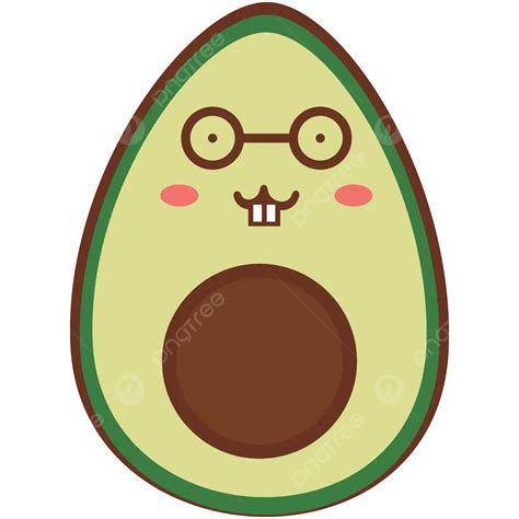 Aguacate Friki Vector PNG Adicto Palta Fruta PNG Y Vector Para