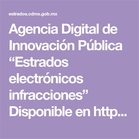 Agencia Digital de Innovación Pública Estrados electrónicos