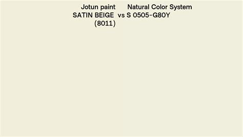 Jotun Paint Satin Beige Vs Natural Color System S G Y Side