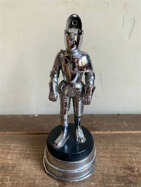 Vintage 1960s Musical Knight In Armor Table Lighter Novelty Etsy