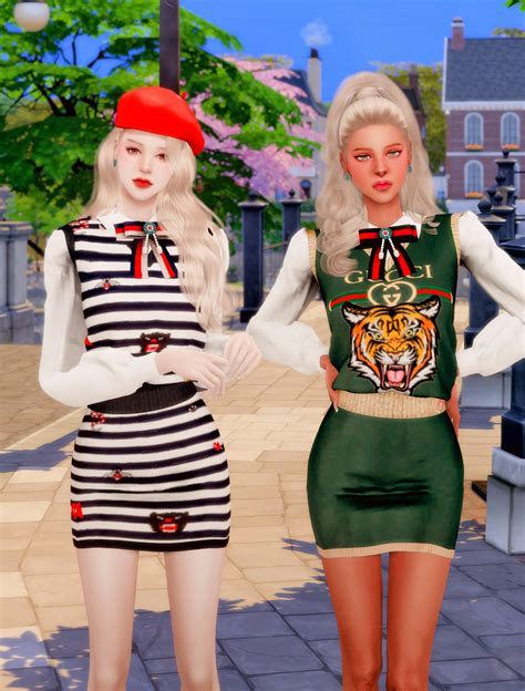 Rimings Gucci Collabo Set Rimings Sims 4 Clothing Sims 4 Mods Clothes Sims 4 Teen