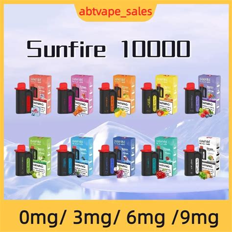 Sunfire Max Bar 10000 Bouffées Kits De Dispositifs De Vape Jetables E