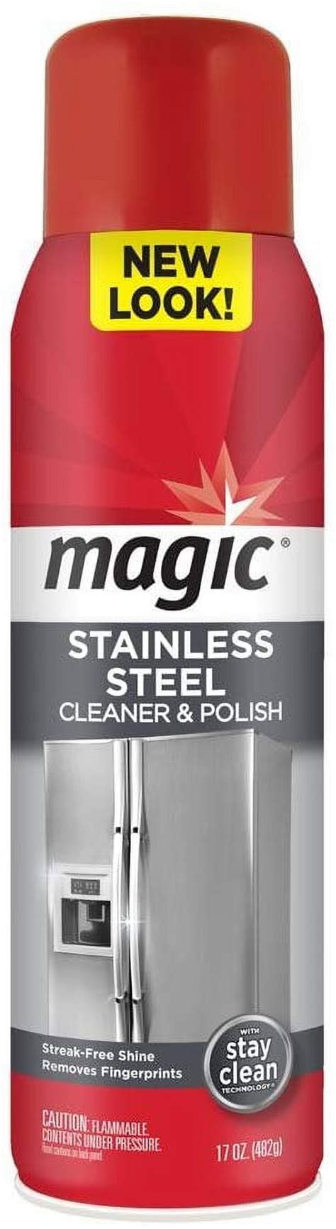 Magic Stainless Steel Cleaner Aerosol 17 Ounce Removes Fingerprints