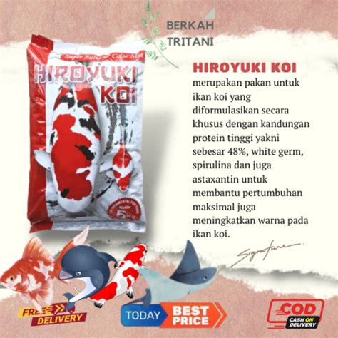 Jual Pakan Kg Hiroyuki Koi Super Bulky And Color Max Merah Protein