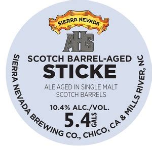 Sierra Nevada Scotch Barrel Aged Sticke Beer Syndicate