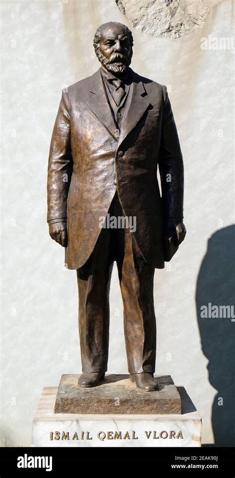 Statue Of Ismail Qemal Bej Vlora In Tirana Albania Stock Photo Alamy