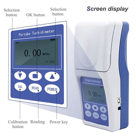 Newtry 0~4000 Ntu Digital Turbidity Meter Portable Turbidimeter