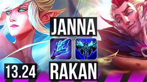 JANNA Ez Vs RAKAN Aphelios SUP 1 2 19 600 Games KR Diamond