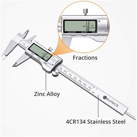 Neoteck Juego De Calibrador Digital De 8 Pulgadas Y Calibrador De