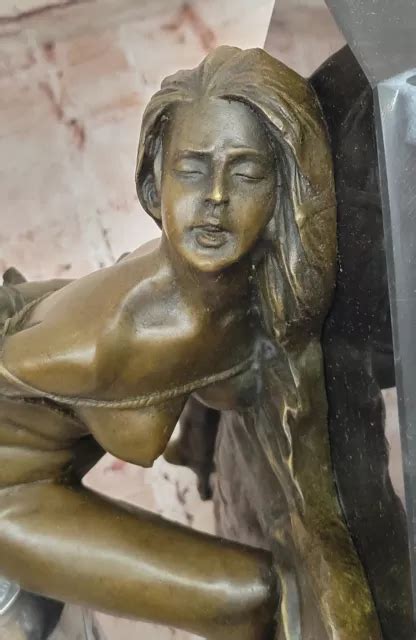 SIGNED ORIGINAL MAVCHI Wicked Sex Game Bronze Sculpture Marble Statue Figure Art