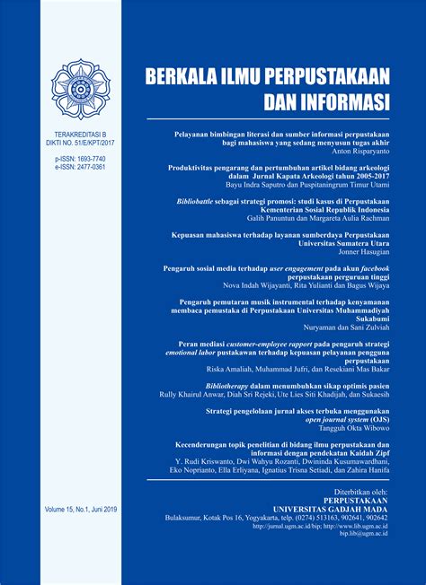 Berkala Ilmu Perpustakaan Dan Informasi